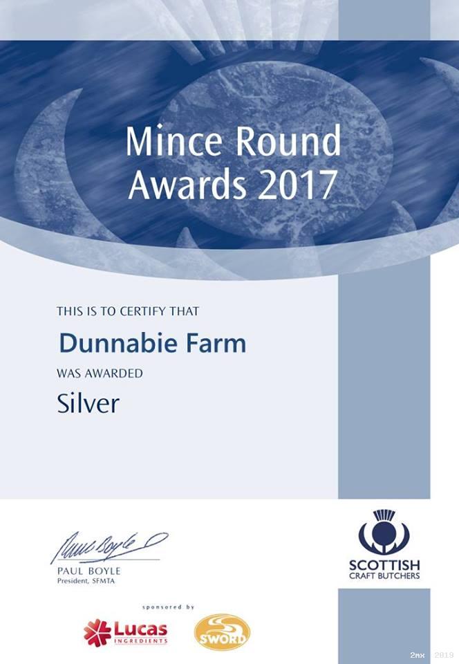 Silver Award Mince Round